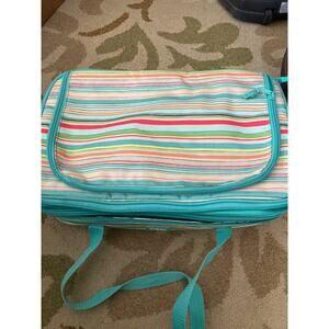 Thirty One Perfect Party Set Expandable Thermal Casserole Carrier Bag Striped